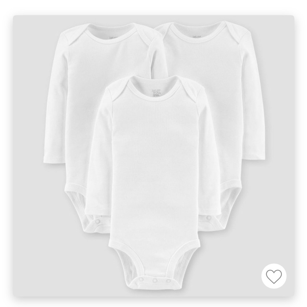 Carter’s Just One You 3-pack Long Sleeve Onsie bodysuits